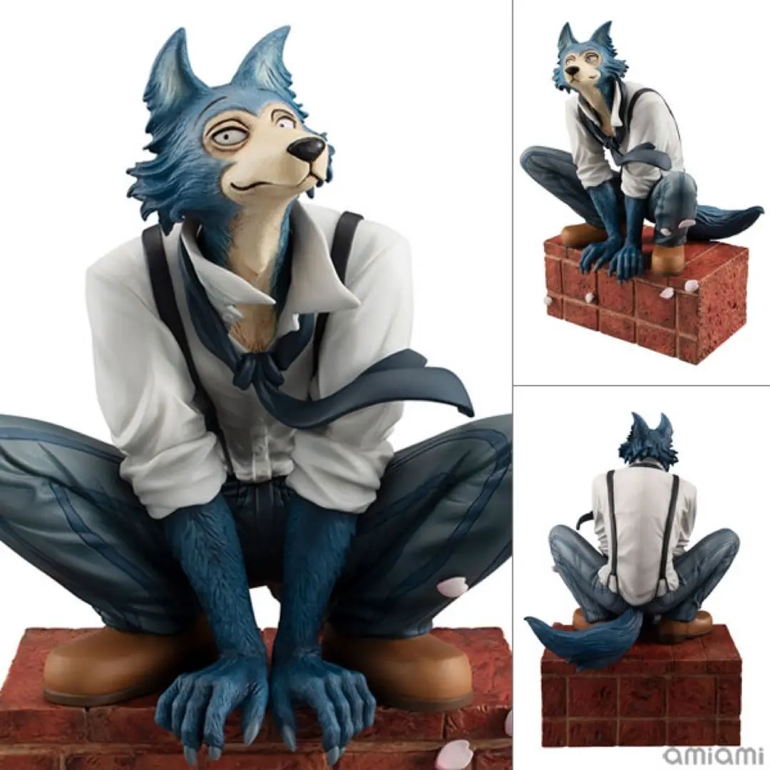 MegaHouse - BEASTARS ハイイロオオカミのレゴシ &amp; シシ組のルイ 1/8 フィギュア backend=imagemagick;version=1;