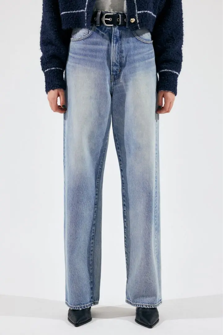MOUSSY | HW DAMAGE LOOSE STRAIGHT (ワイド ) |SHEL'TTER WEBSTORE