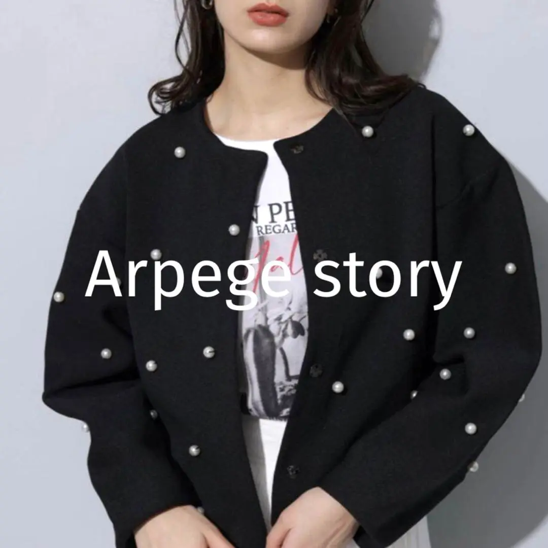 【未使用】Arpege story フラッフィーブルゾン 2025年最新】Arpege story ジャンパー・ブルゾンの人気アイテム