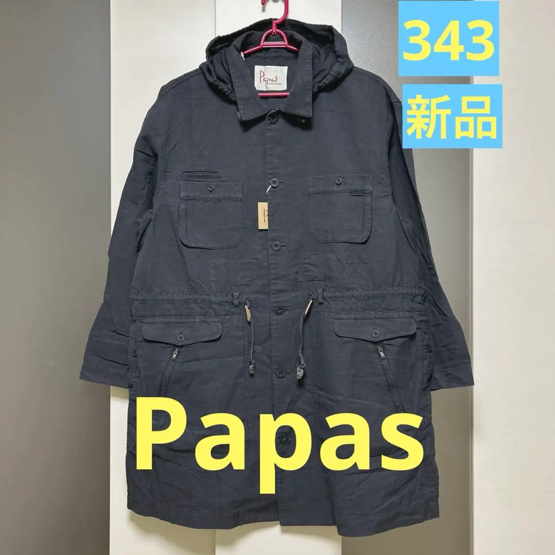■XLサイズ相当 美品 Papas パパス ミリタリージャケット モッズコート 2025年最新】PAPAS モッズコートの人気アイテム - メルカリ