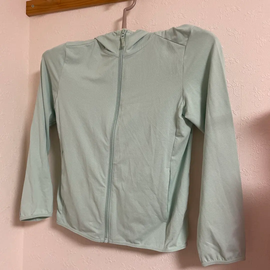 薄荷綠色 全拉鍊連帽外套 的縮圖