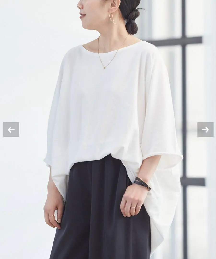 NOTHINGEVERYTHING plage シャーリングカットソー ホワイト 2025年最新】Plage カラー：ホワイト系 半袖(Tシャツ)の人気