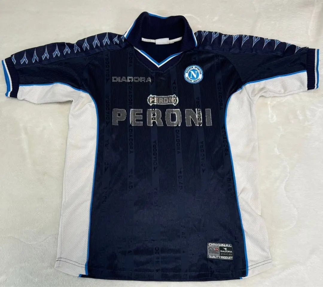 値下げ！　イタリア製　ディアドラ　SSCナポリ01-02　サッカーシャツ m17441037690_1.jpg?1745156609