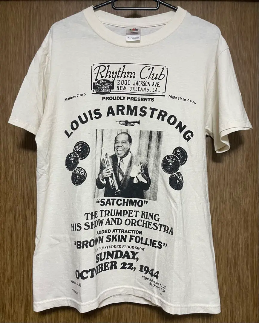 ルイ・アームストロング SATCHMO Tシャツ ミュージックTシャツ 古着 Louis Armstrong Satchmo Vintage 1990 Gear Inc Shirt Black