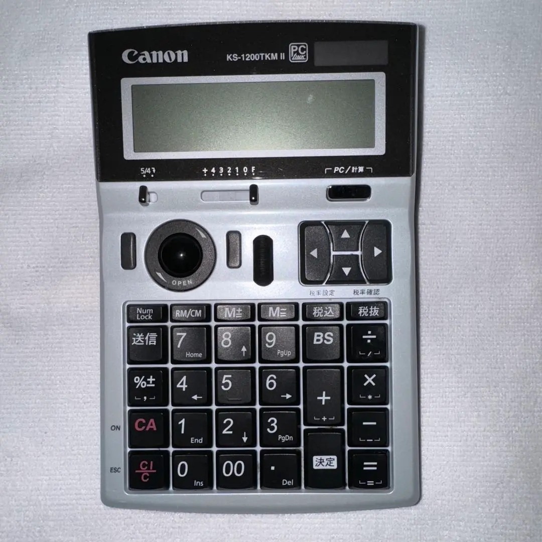 PC周辺機器 Canon - Canon KS-1200TKM 2 Amazon.co.jp：キヤノン トラックボール付き テンキー電卓 KS