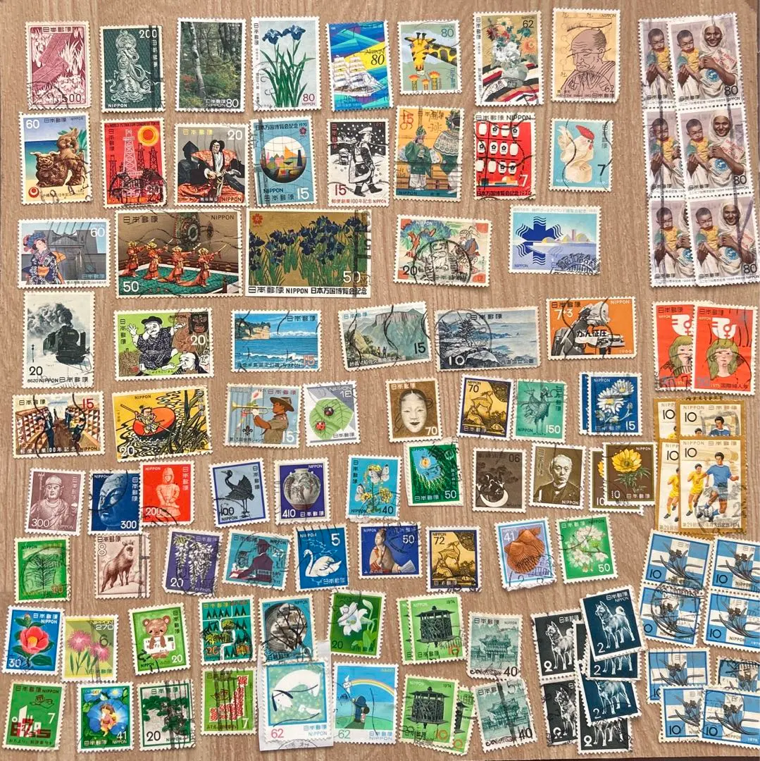 Thumbnail of Used stamps Japan old stamps collection approximately 100 stamps