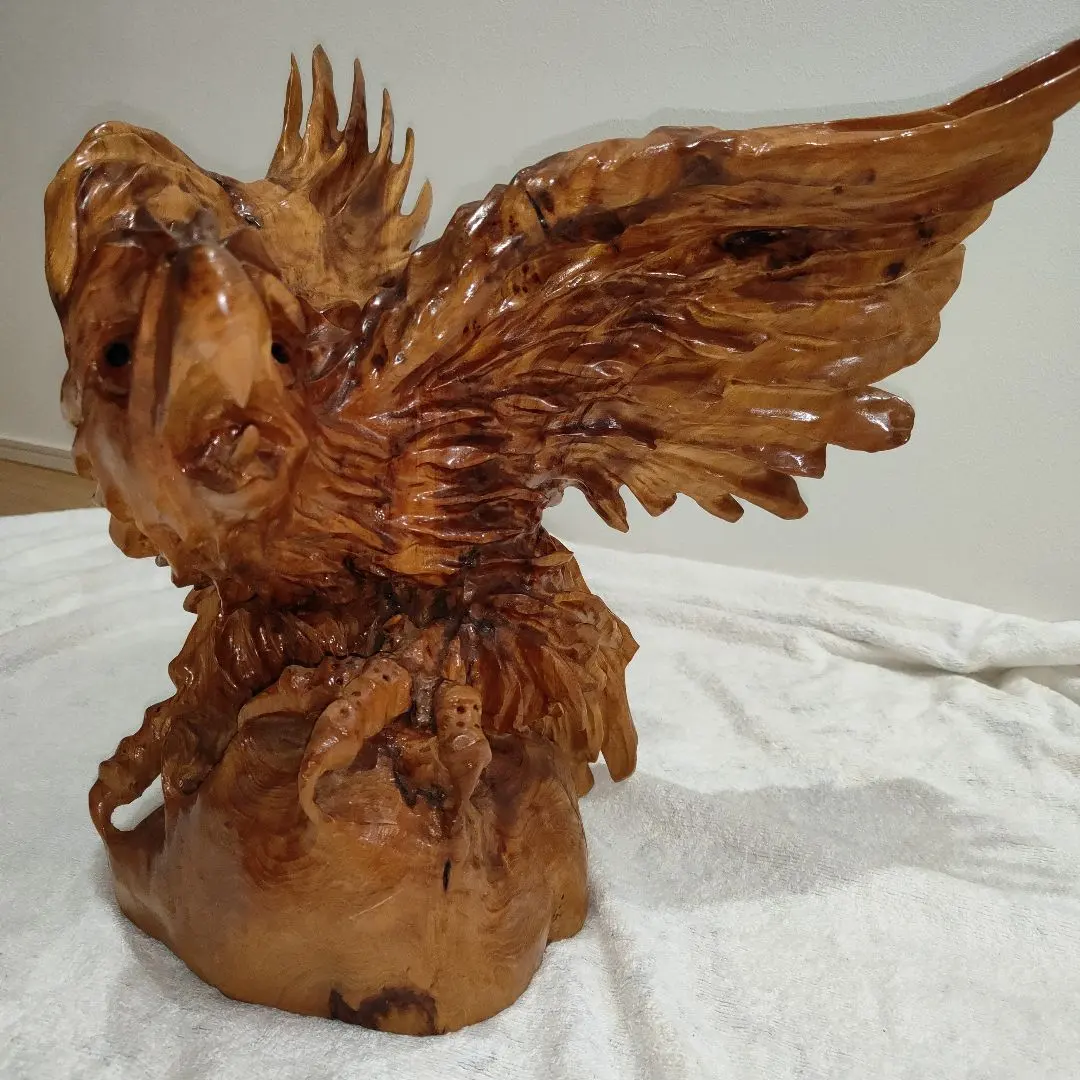 ワシの木彫り 2025年最新】木彫 鷹の人気アイテム - メルカリ