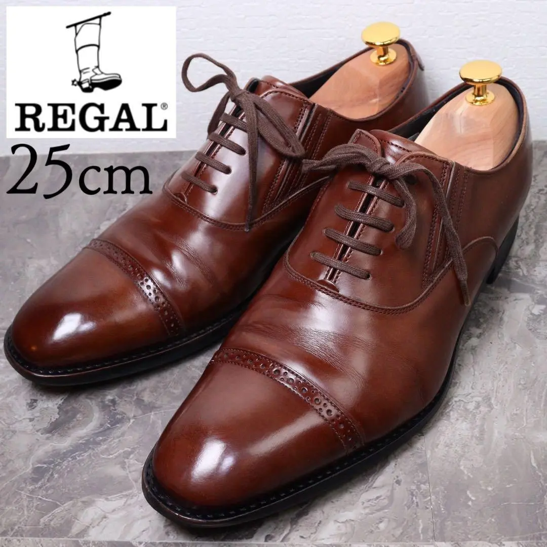 【極美品】◾️REGAL リーガル◾️ストレートチップ◾️31MR◾️本革◾️ブラウン 2025年最新】リーガル 靴 31MRの人気アイテム - メルカリ