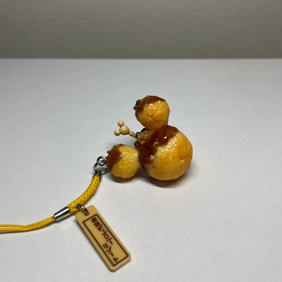 Thumbnail of [Brand New] Mickey Mouse Strap - Mickey Takoyaki Food Sample Keychain