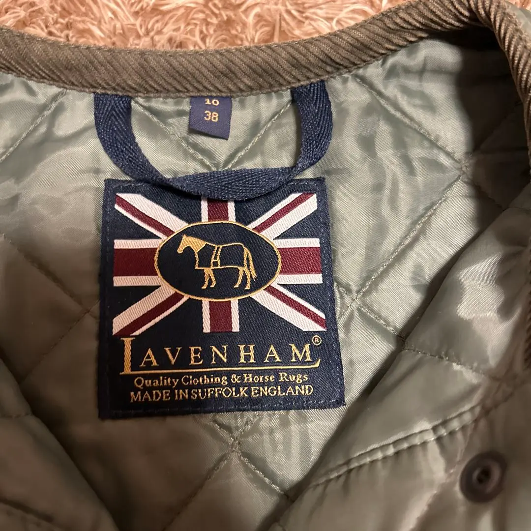 試着のみLAVENHAMロングラインカラーレスシャーパジャケットオフ