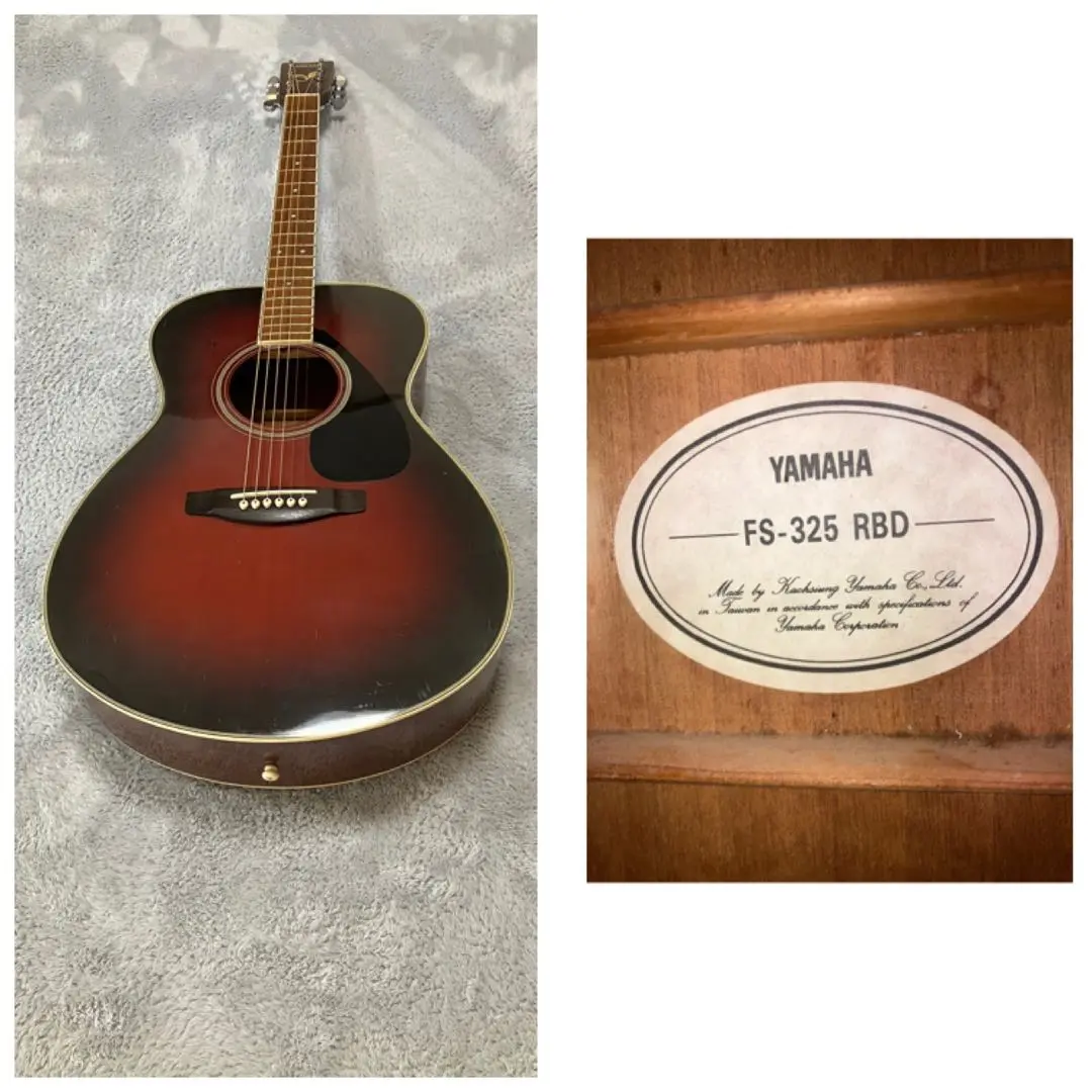 原　ヤマハ　ギターFS-325 ケース&ピック(1)付き 原ヤマハギターFS-325 ケース&ピック(1)付き