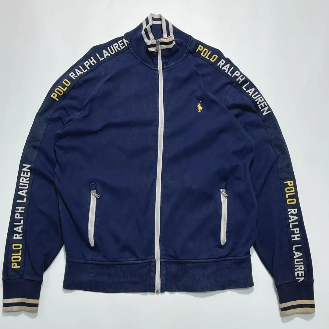 【極美品】ポロラルフローレン　ストレッチジャージジャケット　ネイビー　M 極美品】ポロラルフローレン ストレッチジャージジャケット