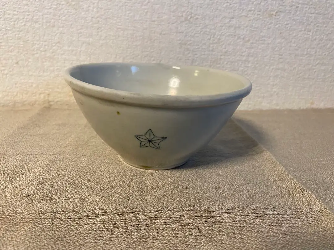 当時物　軍隊茶碗　お皿７枚　旧日本軍　戦争 日本軍 皿 碗 ボウル ご飯 茶碗 鉢 星 陸軍 名古屋製陶所 名陶