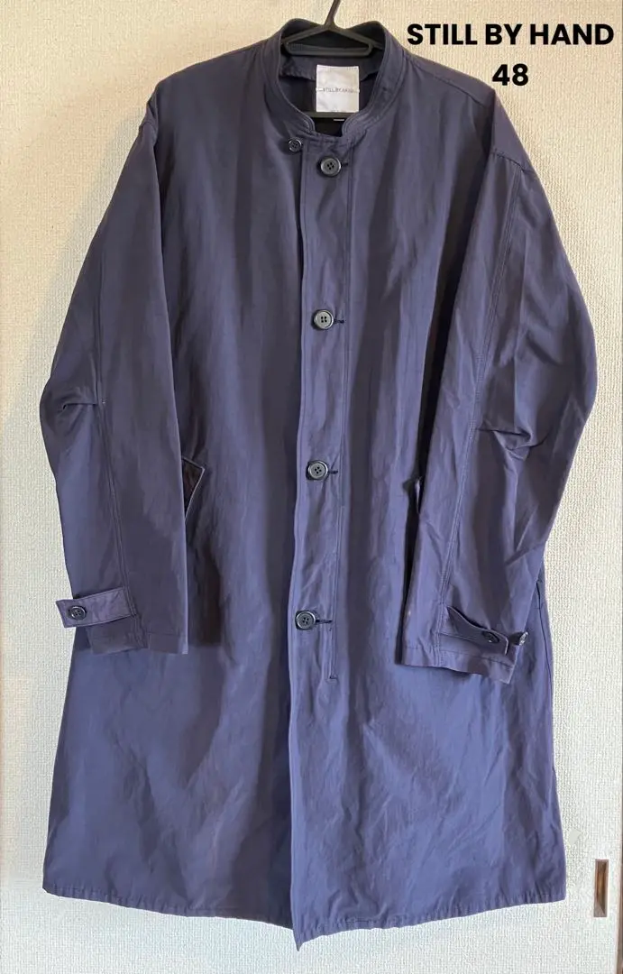 STILL BY HAND ブークレー×ボンディングのステンカラーコート