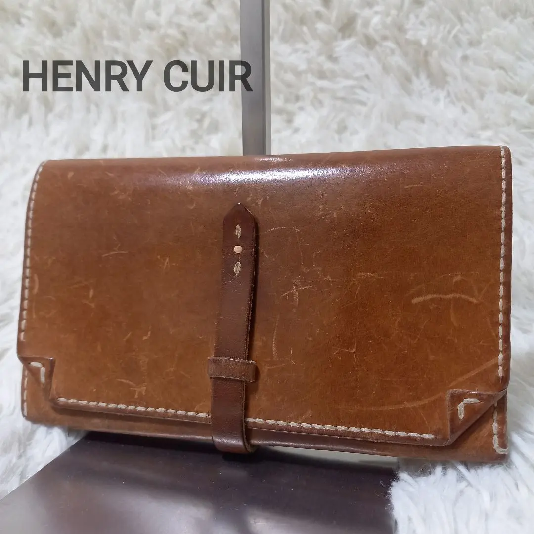 新品未使用　Henri 札入れ　長財布　通帳　アンリークイール 45R - 新品未使用 Henri 札入れ 長財布 通帳 アンリークイールの