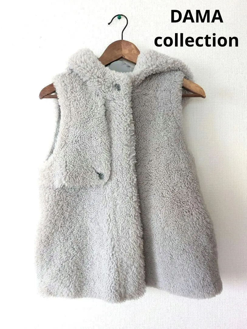 DAMA collection ロングジレ フーディー Sサイズ ブラウン