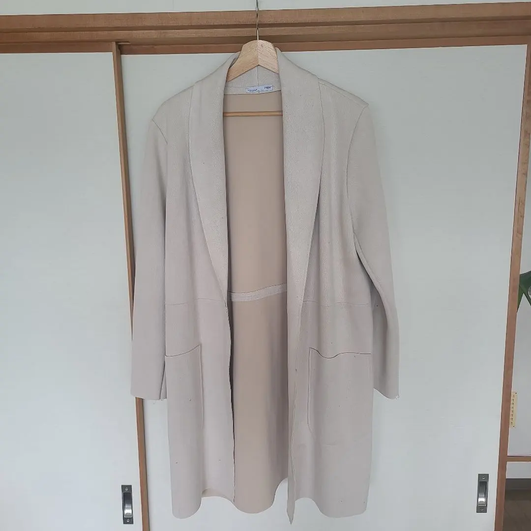Thumbnail of ZARA Beige Chester Coat
