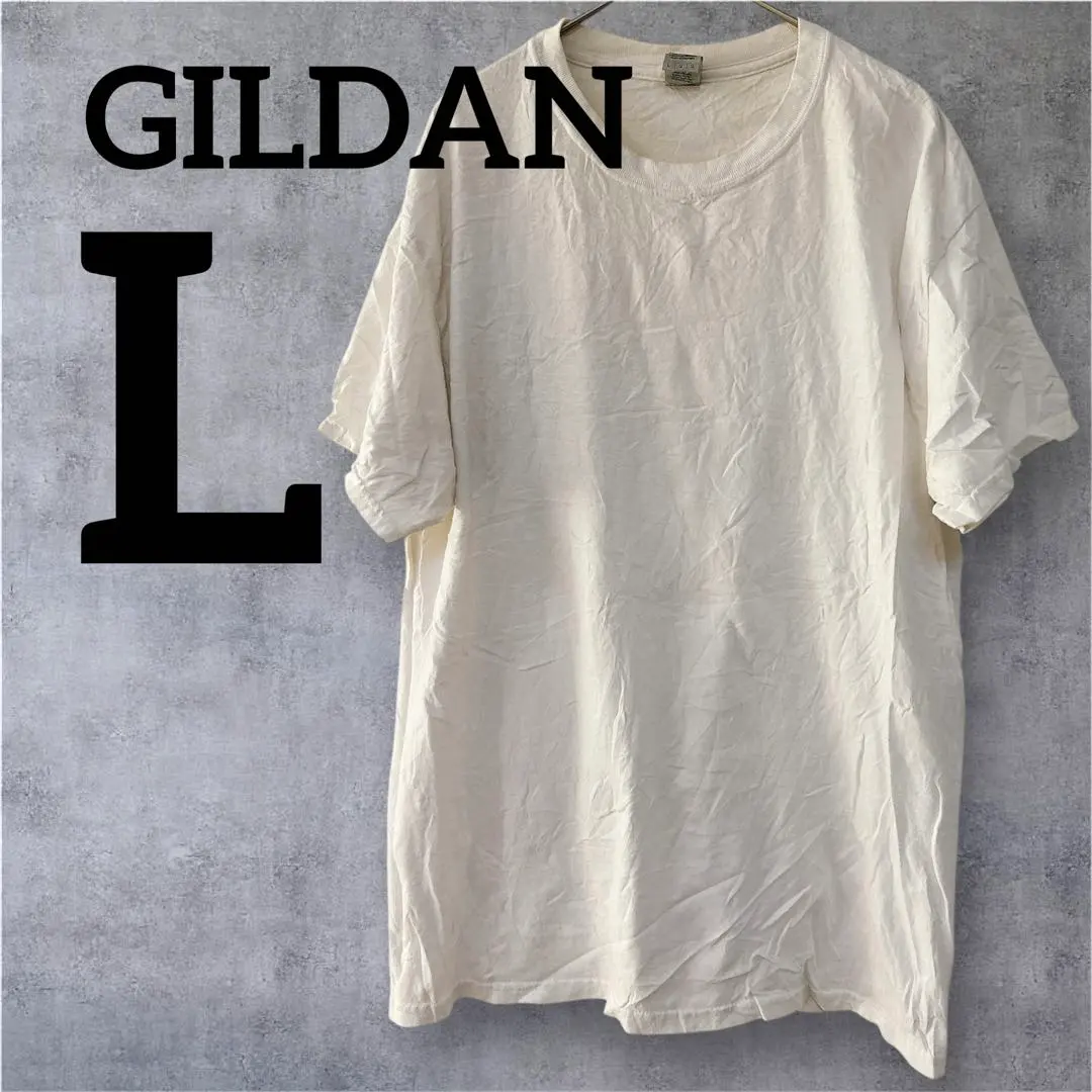 Thumbnail of Anonymous Delivery! ❣️ GILDAN 【L】 Heavy Cotton T-shirt Off-White
