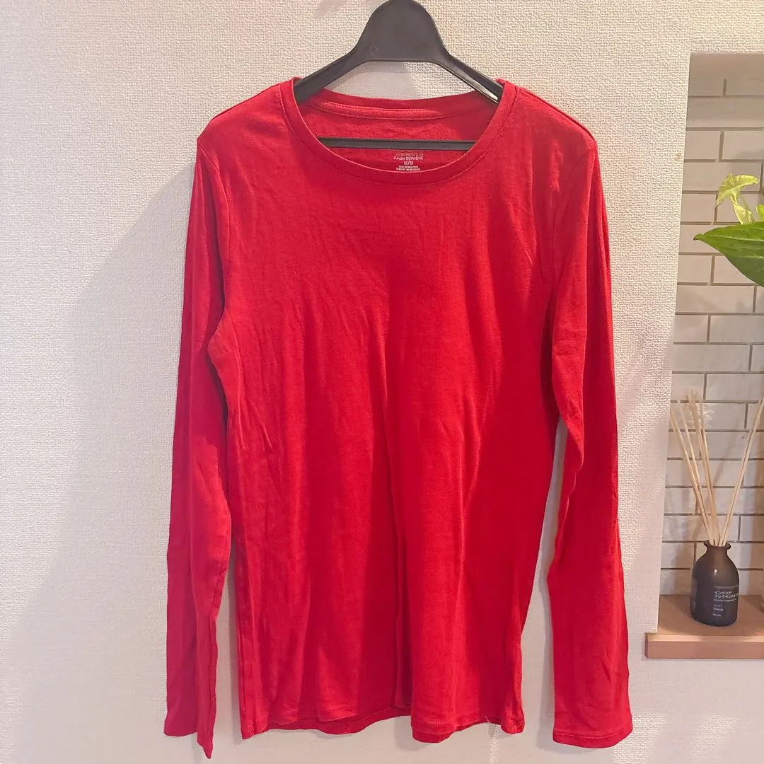 Thumbnail of MERONA Red 【M】 Long Sleeve T-shirt