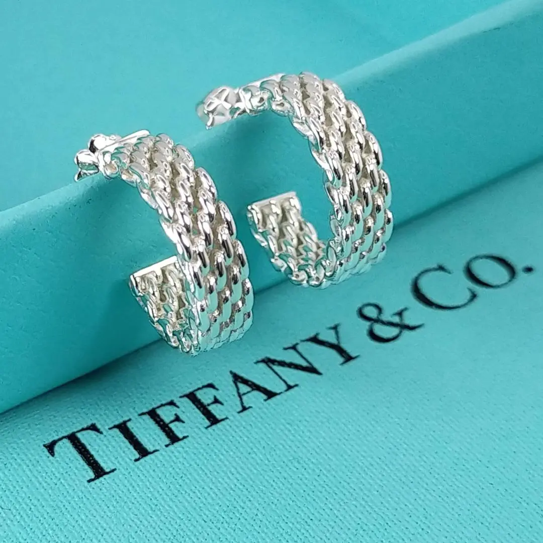Tiffany & Co. サマセットシルバー フープピアス TIFFANY ティファニー フープピアス サマセット 925 シルバー