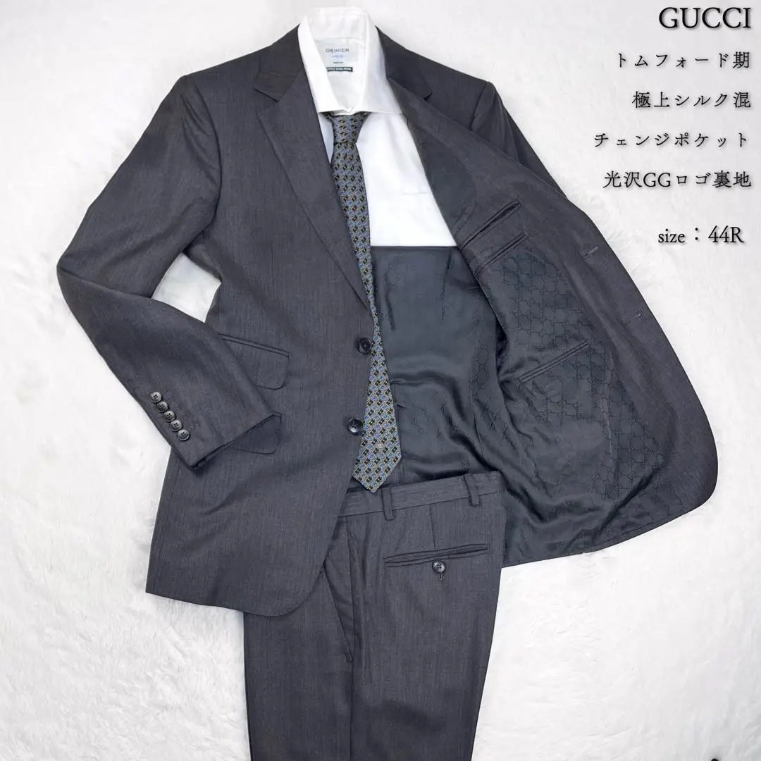 ※5/5限定値下げ※【美品】GUCCI グレー ビジネススーツ 2025年最新】GUCCI カラー：グレイ系 ビジネススーツの人気