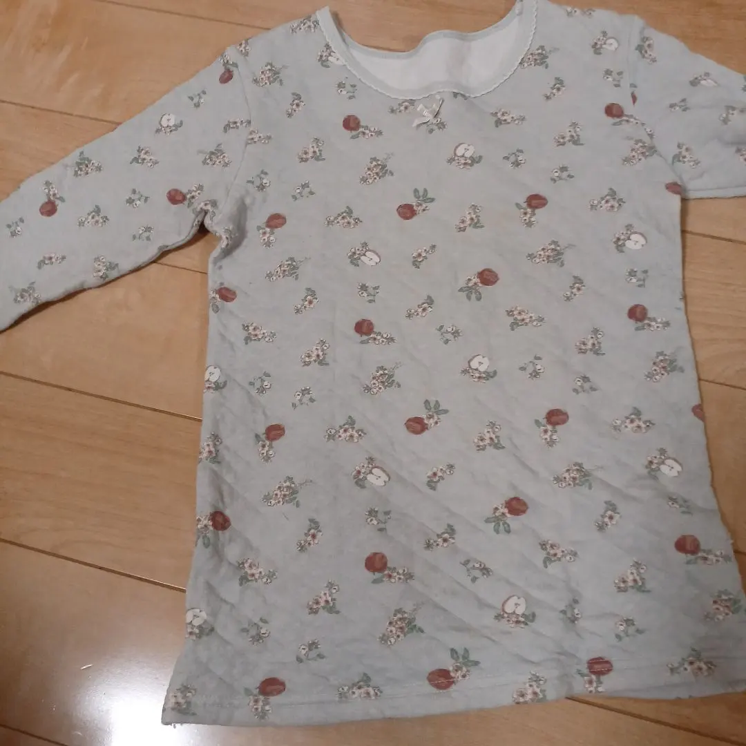 Thumbnail of 120 size floral and fruit print undershirt, long sleeves