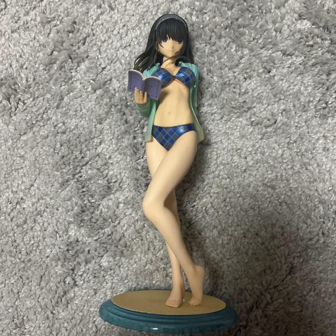 鷺沢文香 ［紺碧の境界］水着 フィギュア　WAVE 1/8 鷺沢文香 紺碧の境界Ver.