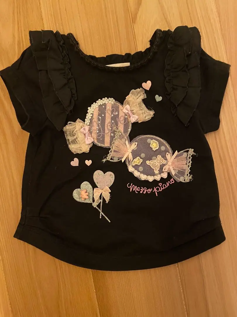 Thumbnail of [Limited Time Offer] [mezzo piano] Black T-shirt 90