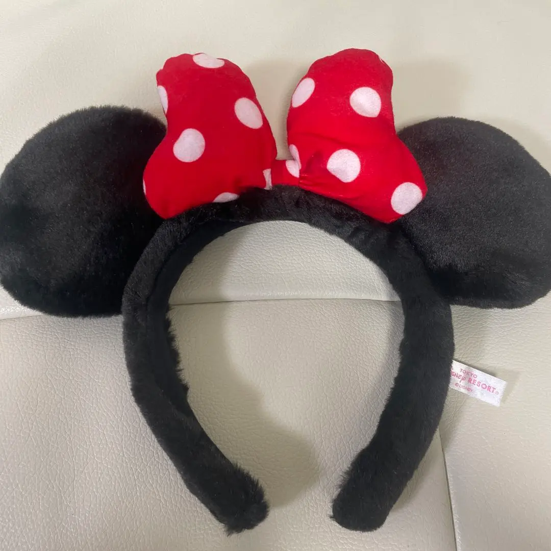 Thumbnail of Minnie Mouse Headband with Red Polka Dots
