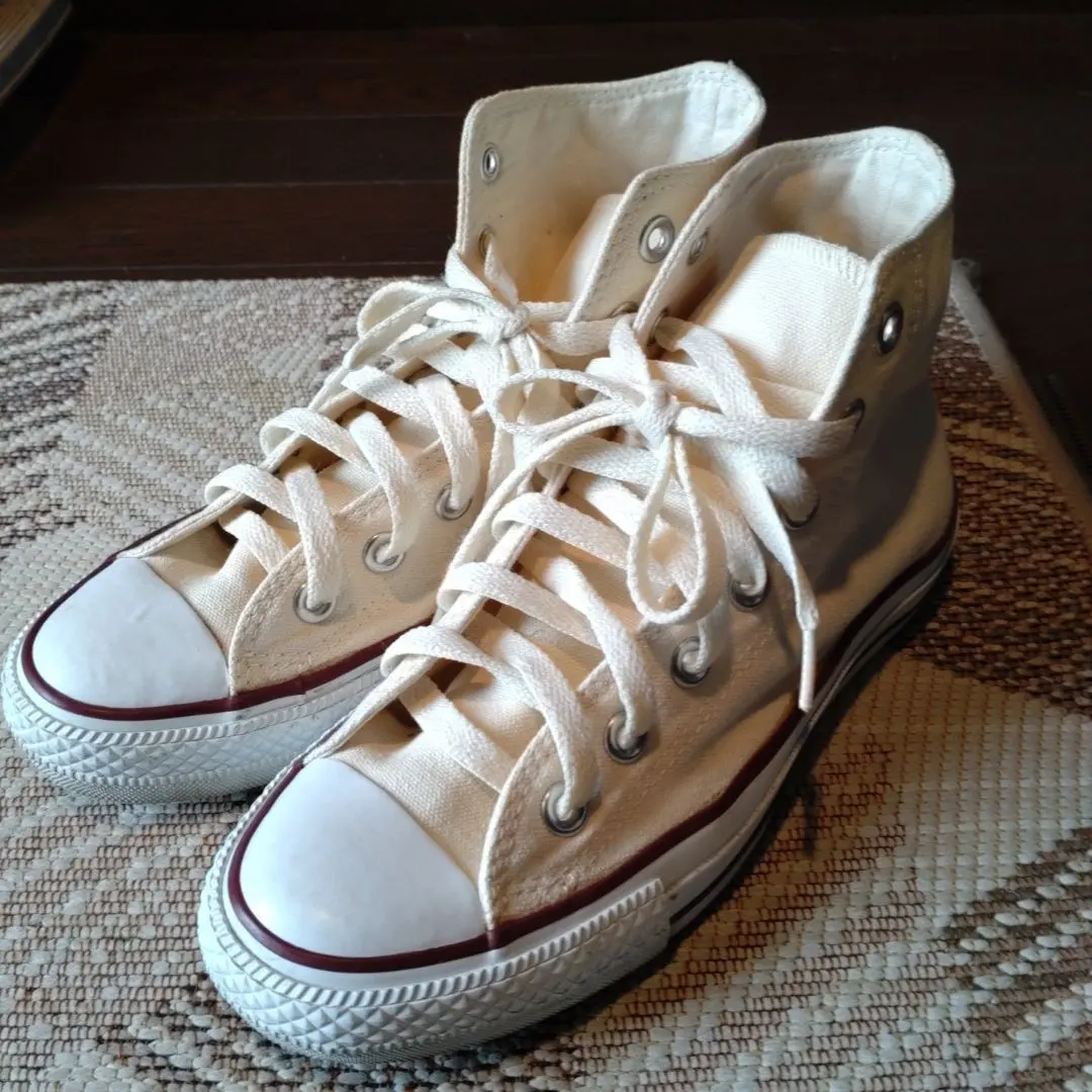 Thumbnail of Excellent condition Converse high-cut ivory women's 23.0cm