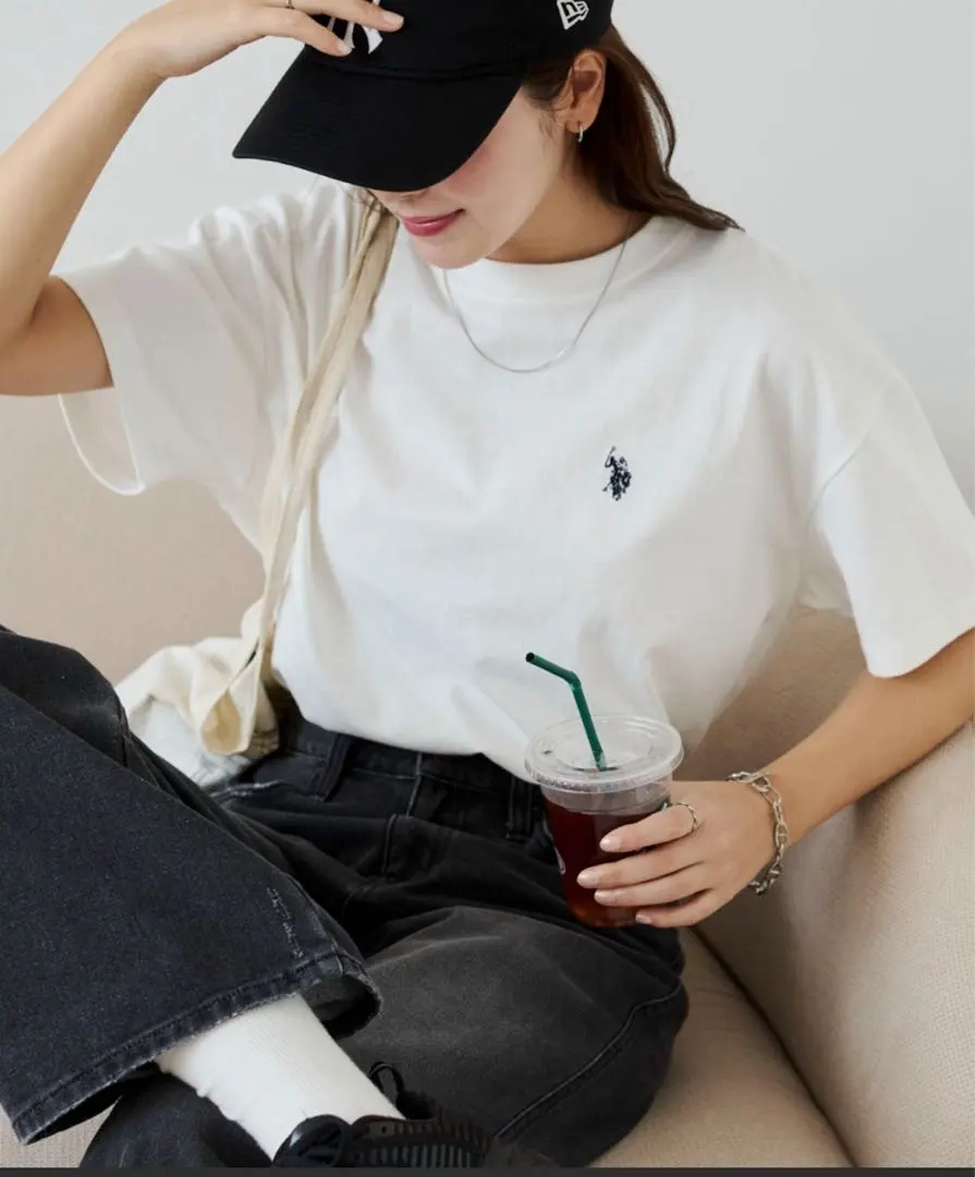 Thumbnail of U.S. POLO ASSN. Polo Embroidery White T-shirt