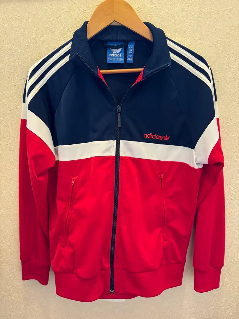 Thumbnail of Adidas zip-up jacket, track jacket, red x navy, M