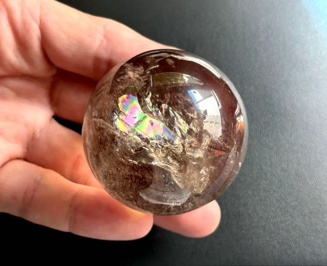 究極品質超古代の記憶を持つ幻の水晶虹煌めくスモーキーウラル