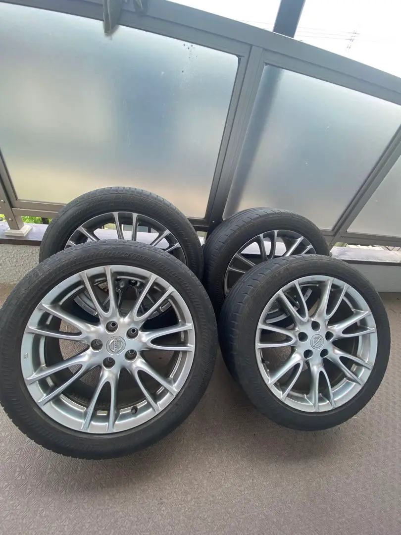 【希少】V36スカイライン純正18インチ 7.5j4セット日産用マックガード付！ 希少】V36スカイライン純正18インチ 7.5j4セット日産用マック