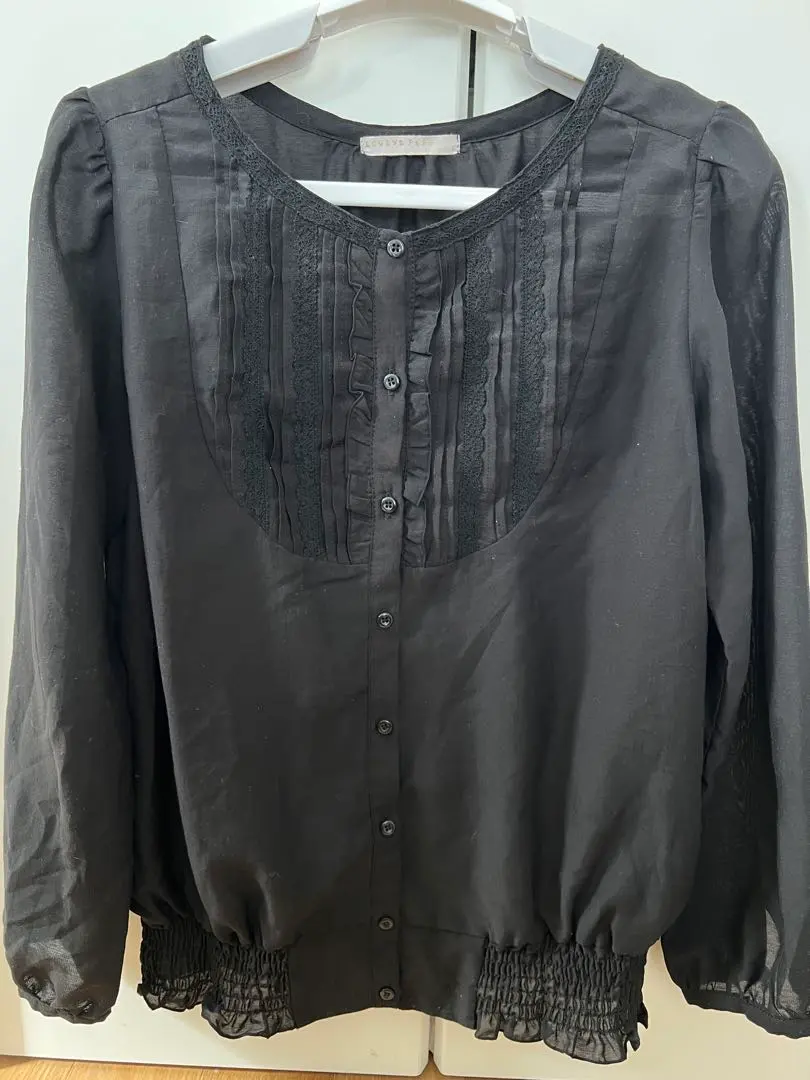Thumbnail of LOWRYS FARM blouse, black, size L, in excellent condition
