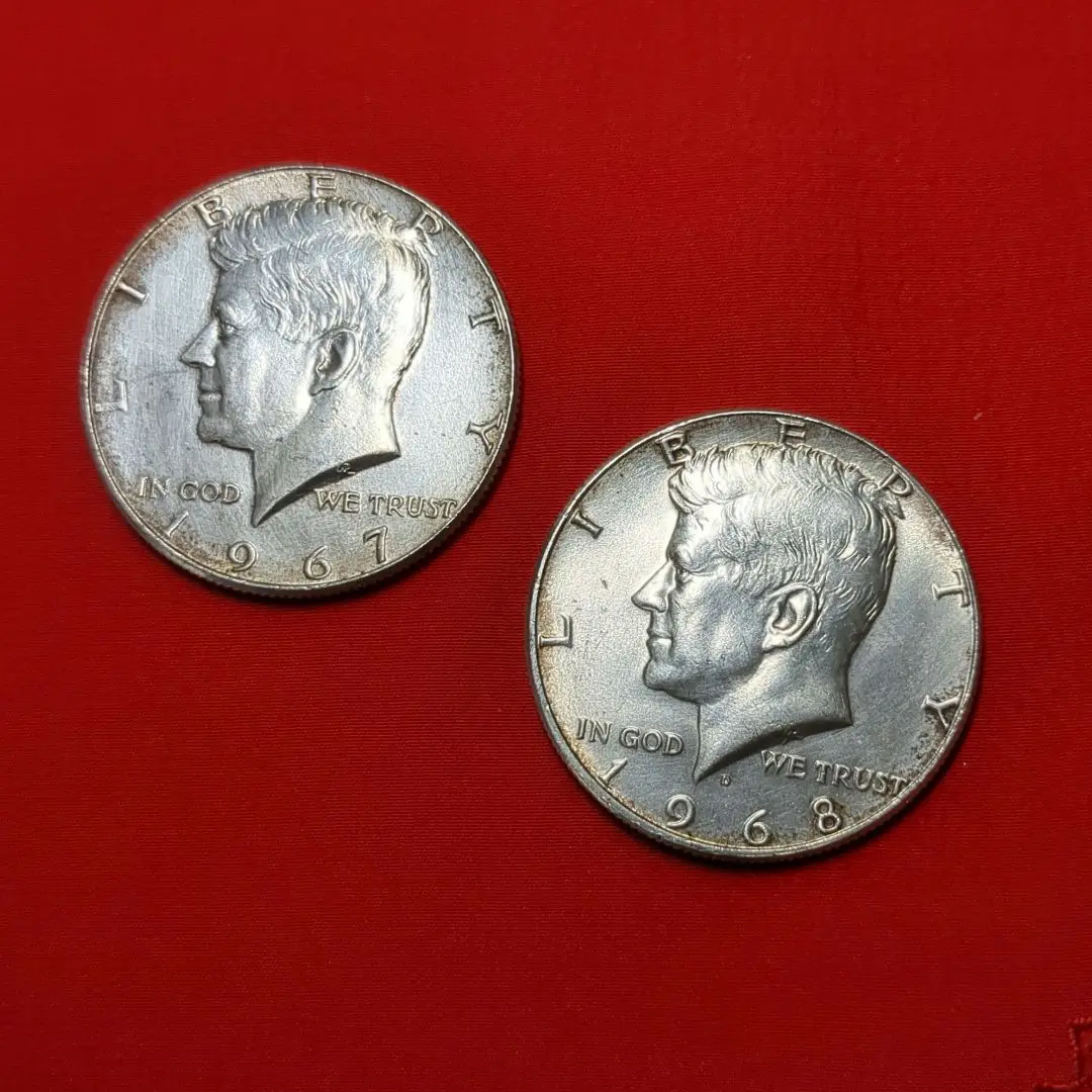 H203　1970年 ハーフダラー銀貨 ケネディ アメリカ合衆国 1965年〜1970年 アメリカ「ケネディ ハーフドル」40% 銀 流通