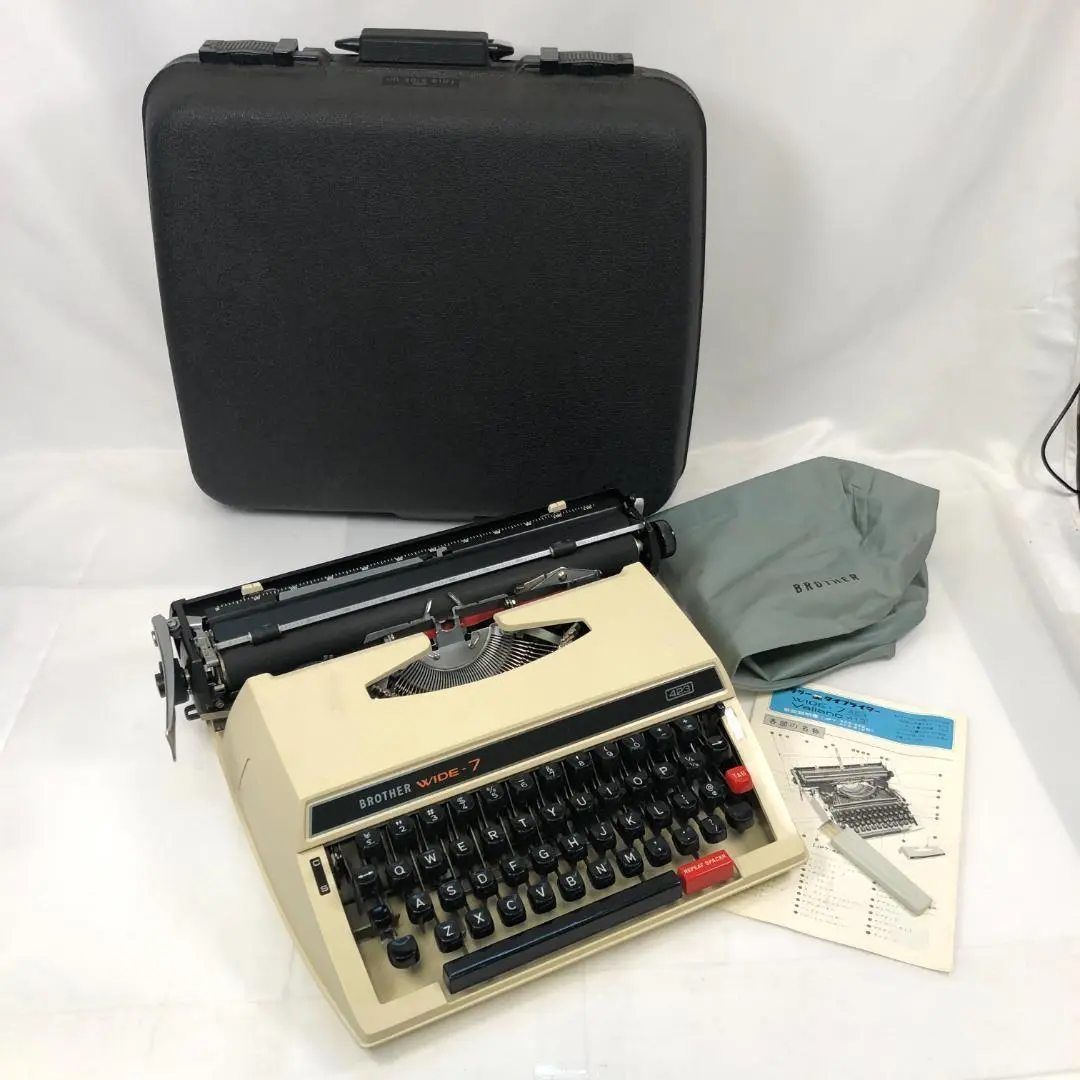 取説.ブラシ付き　ブラザー Brother タイプライター WIDE-7 2025年最新】タイプライター brother wide-7の人気アイテム