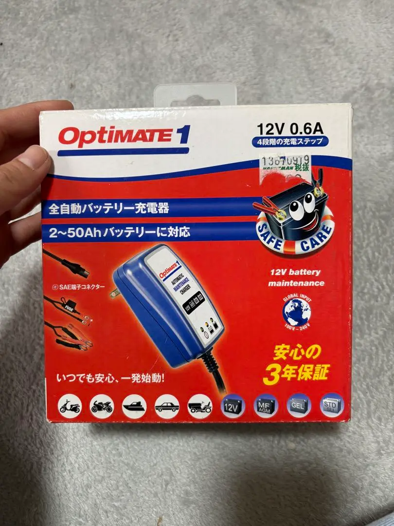 オプティメイト6 12V6A バッテリー充電器 最終値下げになります17000円 オプティメイト6】ハーレーのバッテリー上がり対策、充電器の