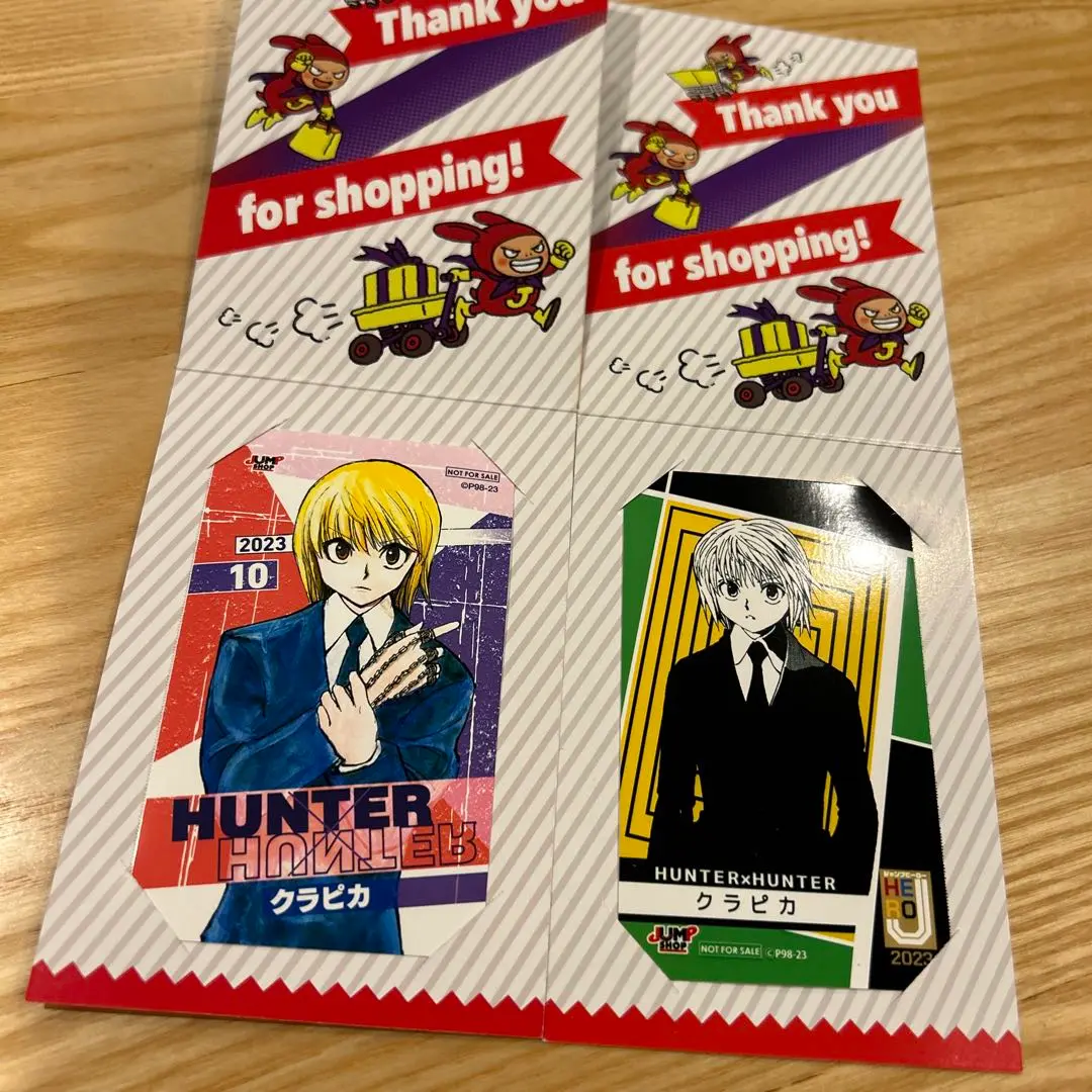 配布終了　クラピカ50枚　ハンターハンター ジャンプショップミニブロマイド 2025年最新】ジャンプショップ ミニブロマイド クラピカの人気