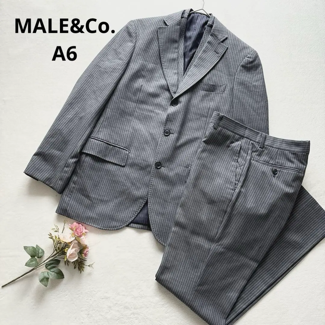 Thumbnail of Mail & Co. Takakyu Gray Striped Suit 3-Piece