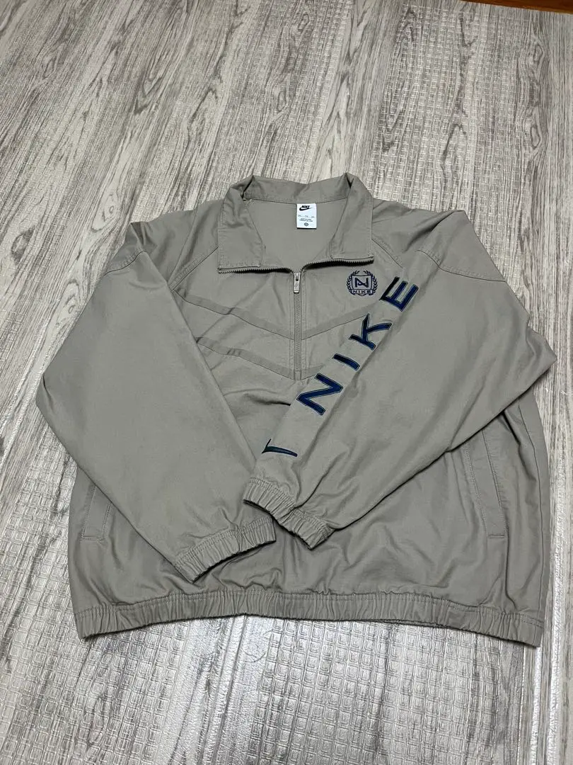 NIKE ナイキ ハーフジップ キャンバス ジャケット ベージュ サイズL NIKE ナイキ ハーフジップ キャンバス ジャケット ベージュ サイズL