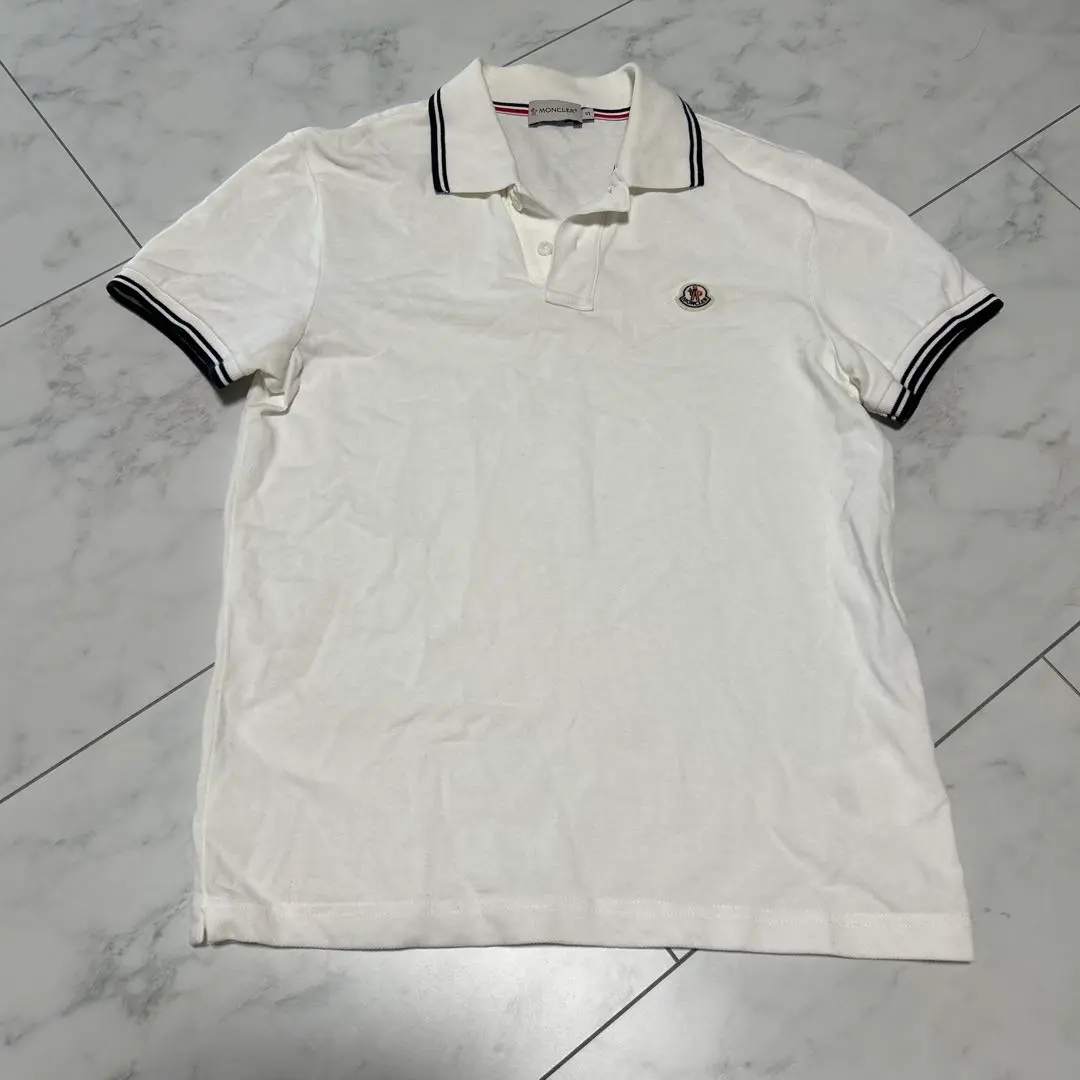 Thumbnail of MONCLER White Polo Shirt S