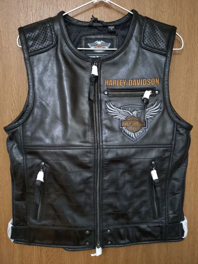 ハーレーダビッドソン　リバーシブルダウンベスト　М　黒×グレー Harley Davidson ハーレーダビッドソン純正 FXRGトリプルベント