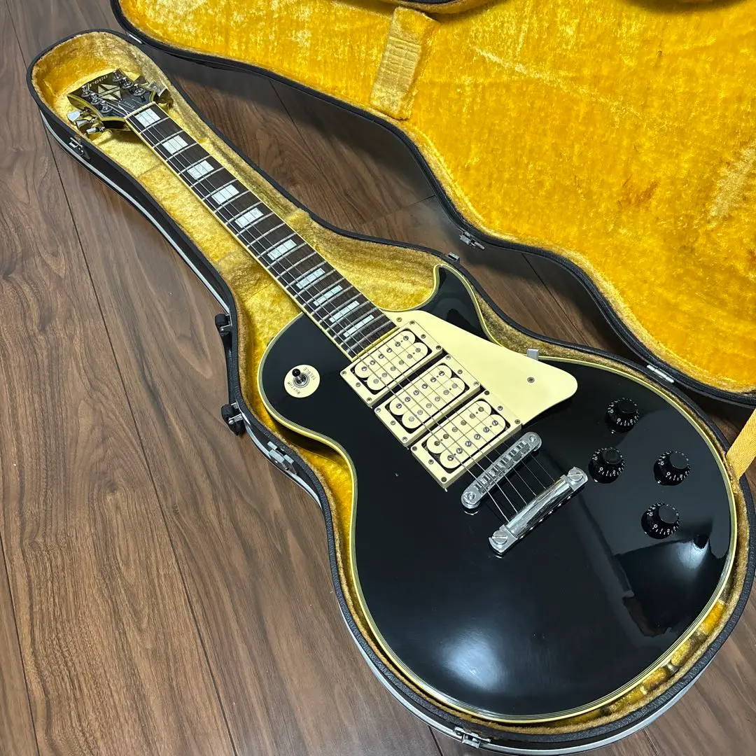 GRECO レスポールカスタム エレキギター 1987年製 バーブリッジ加工 GRECO レスポールカスタム エレキギター 1987年製 バーブリッジ
