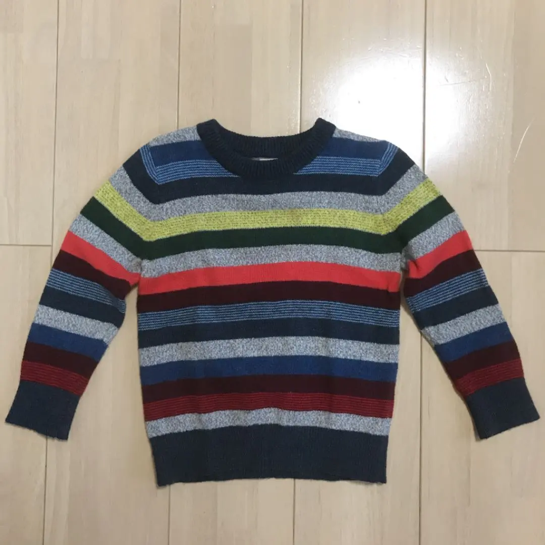 Thumbnail of Baby Gap Boy's Thin Knit Sweater, Striped, 105cm