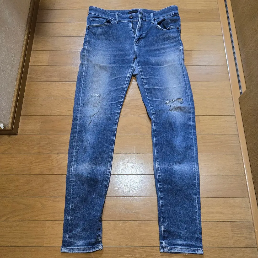 Thumbnail of Distressed Skinny Denim Jeans W30