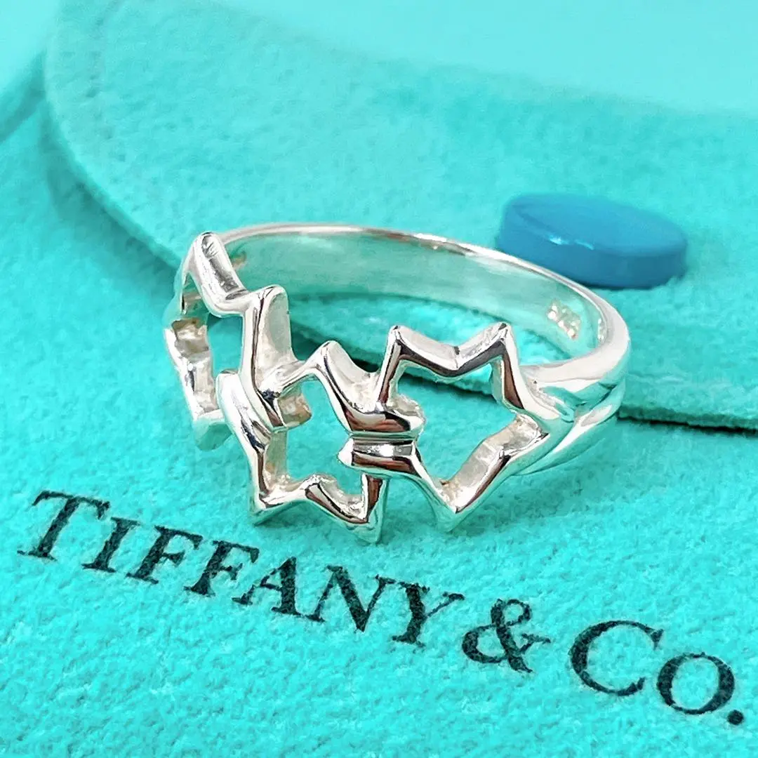 希少】TIFFANY&Co. トリプル スター ブレスレット 3連 六芒星