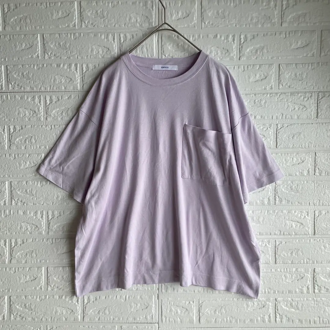 Thumbnail of OMNES Pale Purple Pocket T-Shirt Short Sleeve