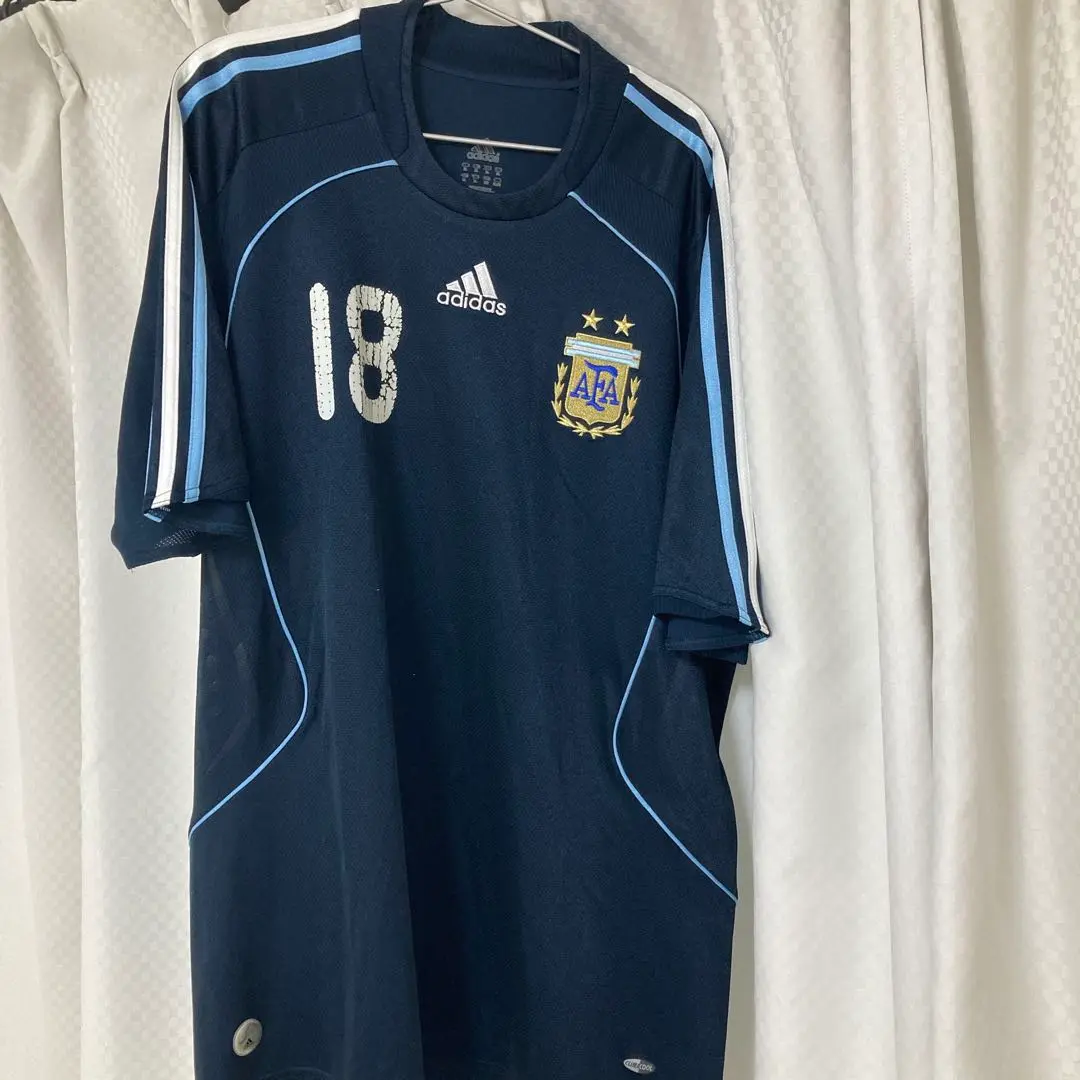 アルゼンチン代表 08 ホーム 半袖 ユニフォーム ADIDAS＋メッシ