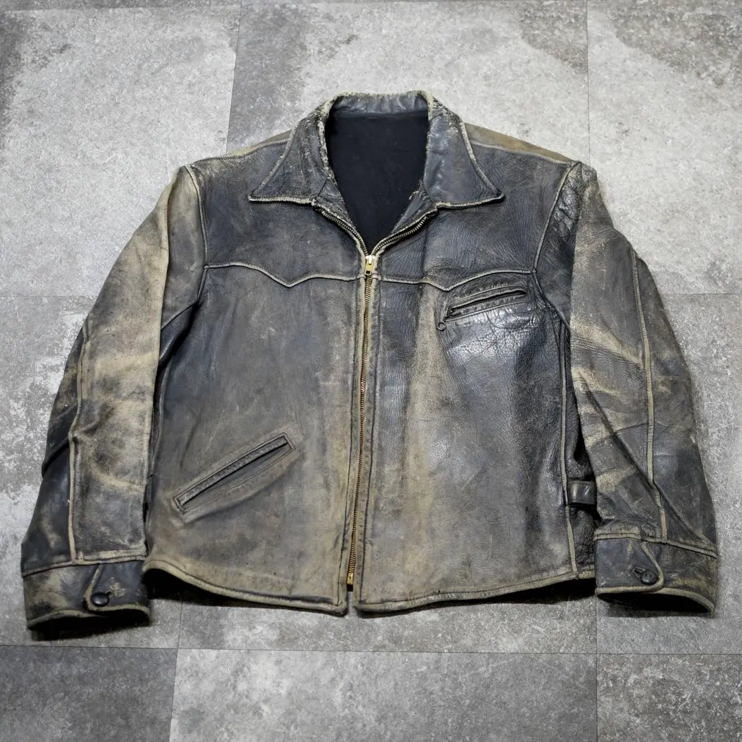 Thumbnail of Vintage 40's Leather Jacket Sport Jacket Riders Jacket